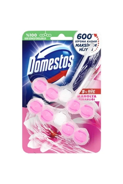 Domestos Wc Blok 5'lı Guc Manolya 2x50gr - Resim 2