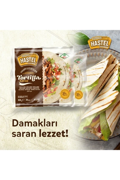 Hastel Tortilla Lavaş 10 Adet 650 gr - Resim 3