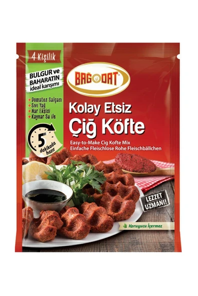 Bağdat Baharat Kolay Etsiz Çiğ Köfte Karışımı 120 gr ürün görseli