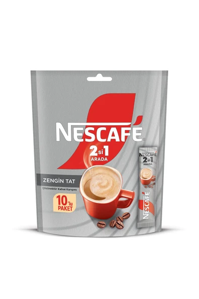 Nescafe 2si1 Arada Çözünebilir Kahve 10g 10'lu Paket - Resim 2