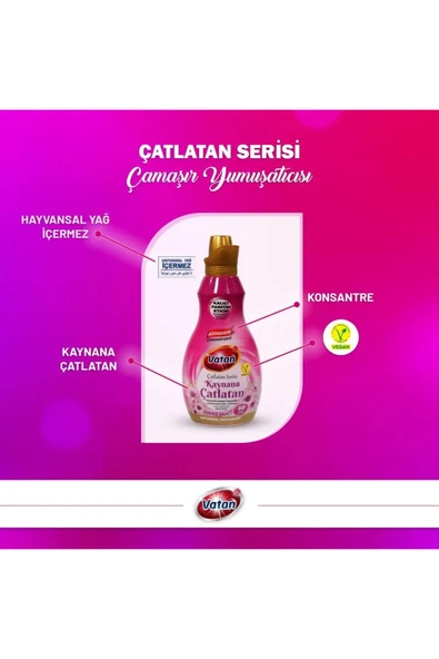 Vatan Kaynana Çatlatan Konsantre Çamaşır Yumuşatıcı 1440ml - 2