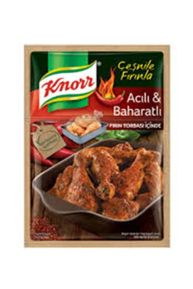Knorr Fırından Tavuk Çeşni Acılı Baharat 34 gr ürün görseli 1