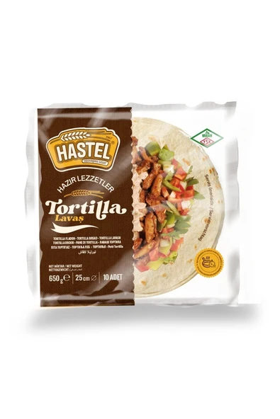 Hastel Tortilla Lavaş 10 Adet 650 gr ürün görseli