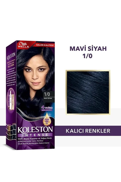 Wella Koleston Intense Saç Boyası 1/0 Mavi Siyah ürün görseli 1