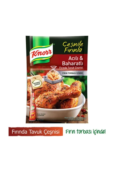 Knorr Fırından Tavuk Çeşni Acılı Baharat 34 gr - Resim 2