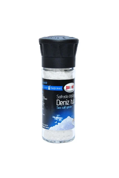 Bağdat Baharat Çakıl Deniz Tuzu Cam Değirmen 110gr - Resim 3