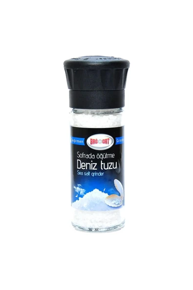 Bağdat Baharat Çakıl Deniz Tuzu Cam Değirmen 110gr - Resim 6