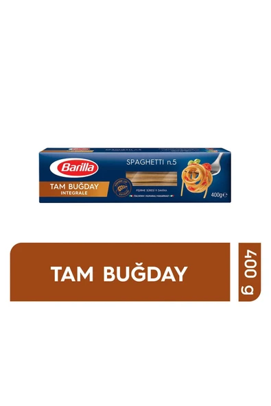 Barilla Tam Buğday Spagetti (Integrale Spaghetti) Makarna No.5 400 G - Resim 2