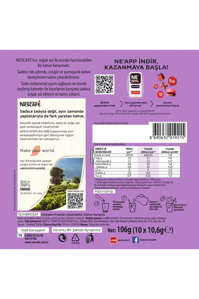Nescafe Ice Choco 10'lu Paket 10x10.6g - Resim 3