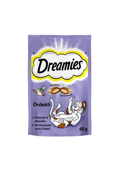 Dreamies Ördekli Kedi Ödül Maması 60 gr 5998749130520 Kedi Kuru Maması