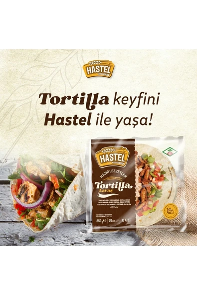 Hastel Tortilla Lavaş 10 Adet 650 gr - Resim 2