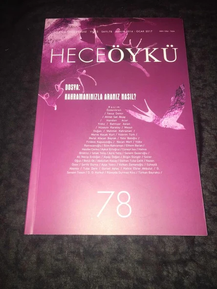 HECE ÖYKÜ Aralık 2016 Ocak 2017 Sayı 78 Dosya KAHRAMANINIZLA ARANIZ NASIL (Sahafiye Kitap) ürün görseli 1