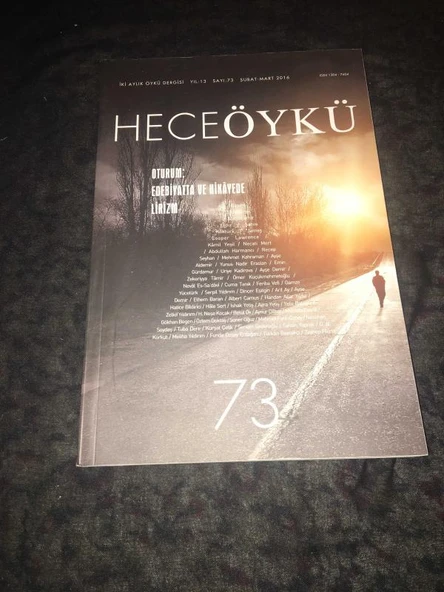 HECE ÖYKÜ Şubat Mart 2016 Sayı 73 Oturum EDEBİYATTA VE HİKAYEDE LİRİZM (Sahafiye Kitap) ürün görseli