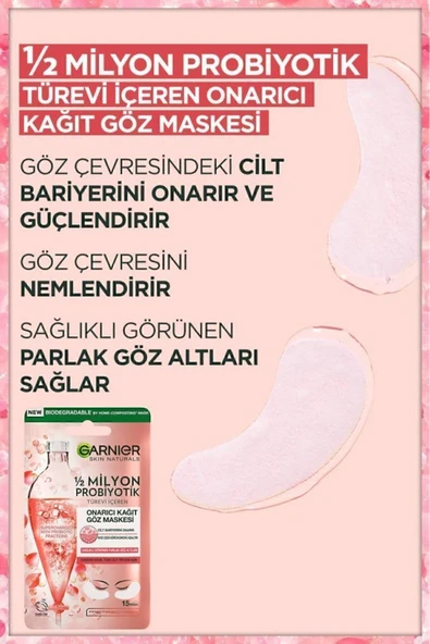 Garnier 1/2 Milyon Probiyotik Türevi Içeren Onarıcı Kağıt Göz Maskesi - 2
