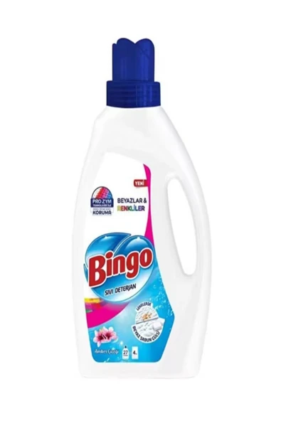 Bingo Premıum Beyazlar & Renkliler İçin Amber Çiçeği Kokulu Sıvı Çamaşır Deterjanı 1755 Ml ürün görseli