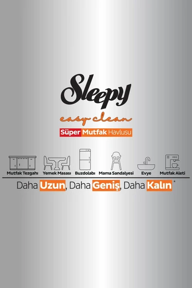 Sleepy Easy Clean Süper Yüzey Temizlik Mutfak Havlusu&mendili Portakal Yağlı 50 Yaprak - Resim 5