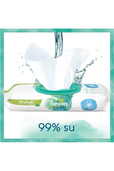 Prima Pampers Harmonie Aqua Yenidoğan Islak Havlu 48 Li - Resim 4