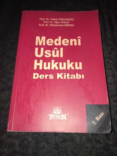 MEDENİ USÛL HUKUKU Ders Kitabı 3.Baskı (Sahafiye Kitap) ürün görseli 1