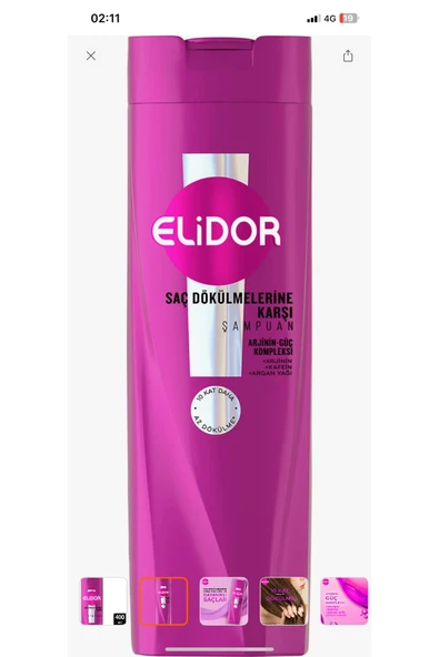 Elidor saç dökülmelere karşı şampuan 400 ml - 1