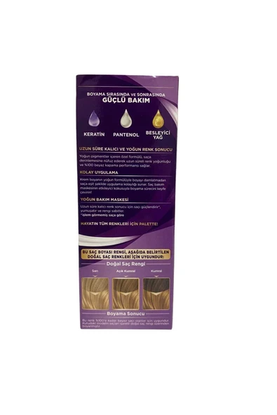 Palette GÖZ ALICI RENKLER SAÇ BOYASI 9,0 SARI - Resim 2