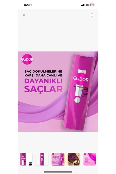 Elidor saç dökülmelere karşı şampuan 400 ml - 2