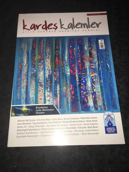 KARDEŞ KALEMLER Dergisi Mayıs 2017 Sayı 125 KAZAKİSTAN LATİN ALFABESİNE GEÇİYOR (Sahafiye Kitap) ürün görseli