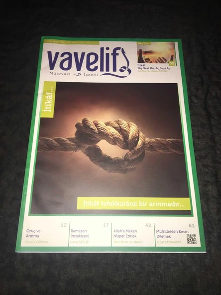 VAVELİF Dergisi Mayıs 2018 Sayı 35 İTİKAF (Sahafiye Kitap)