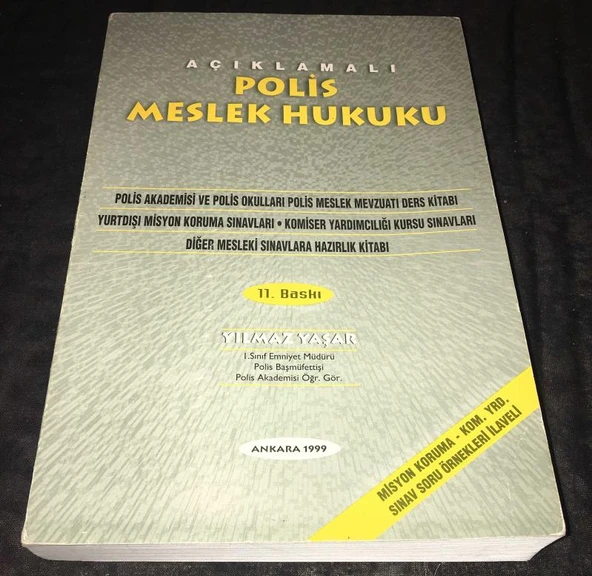AÇIKLAMALI POLİS MESLEK HUKUKU (Sahafiye Kitap) ürün görseli 1