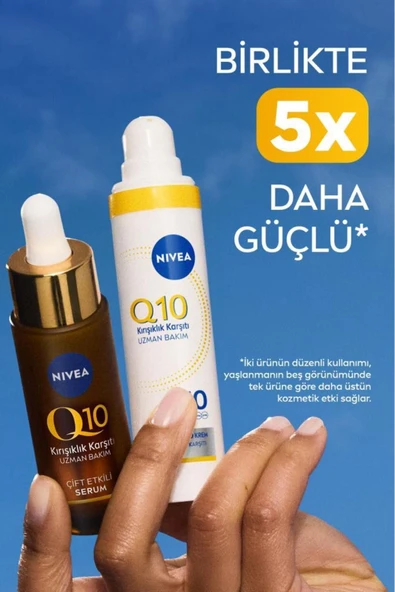 NIVEA Q10 SPF50 Yüksek Güneş Koruyucu Kırışıklık Karşıtı Yüz Güneş Kremi 40ml, Makyaj Bazı - 8