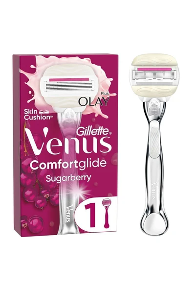 Gillette Venus Venus Comfort Glide Sugarberry Tıraş Makinesi + 1 Adet Başlık ürün görseli 1