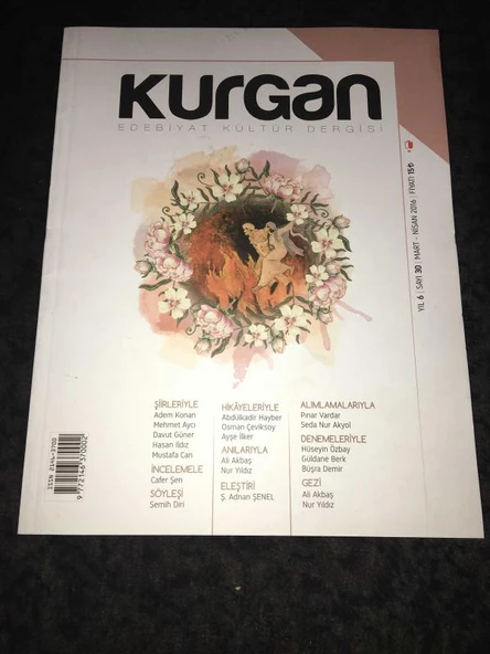 KURGAN Dergisi Mart Nisan 2016 Sayı 30 FİLM DÜNYASI - Ş.Adnan Şenel (Sahafiye Kitap) ürün görseli