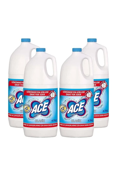 ACE Klasik Çamaşır Suyu 17,2kg (4,3 Kg X 4) - Resim 2