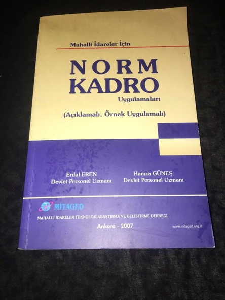 Mahalli İdareler İçin NORM KADRO Uygulamaları [Açıklamalı,Örnek Uygulamalı] (Sahafiye Kitap) ürün görseli 1