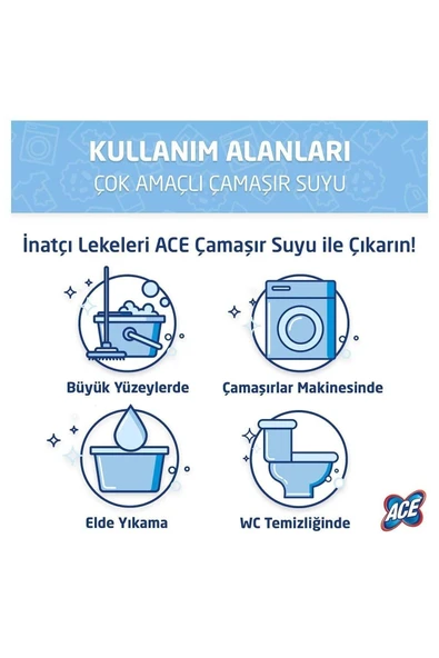 ACE Klasik Çamaşır Suyu 17,2kg (4,3 Kg X 4) - Resim 3