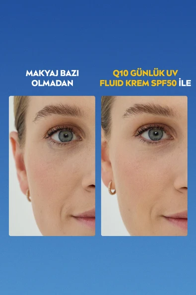 NIVEA Q10 SPF50 Yüksek Güneş Koruyucu Kırışıklık Karşıtı Yüz Güneş Kremi 40ml, Makyaj Bazı - 4