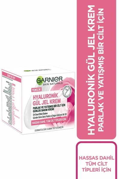 Garnier Hyaluronik Gül Jel-krem - Parlak Ve Yatışmış Bir Cilt Için Günlük Bakım Kremi ürün görseli
