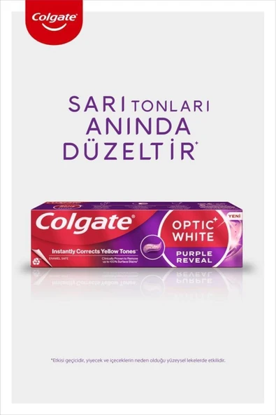 Colgate Optic White Purple Reveal Beyazlatıcı Diş Macunu 75 Ml - Resim 2