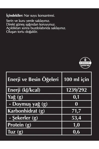 Fersan %100 Nar Ekşisi 330 gr Cam - Resim 3