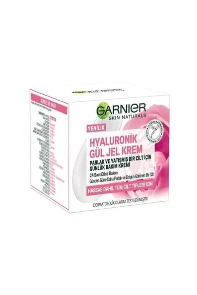 Garnier Hyaluronik Gül Jel-krem - Parlak Ve Yatışmış Bir Cilt Için Günlük Bakım Kremi - Resim 2