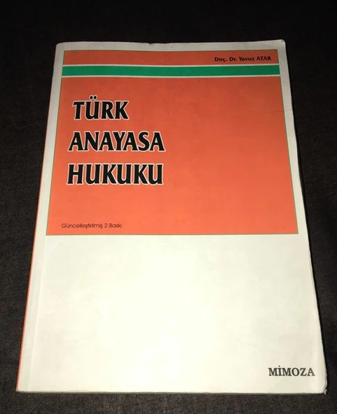 TÜRK ANAYASA HUKUKU (Sahafiye Kitap) ürün görseli 1