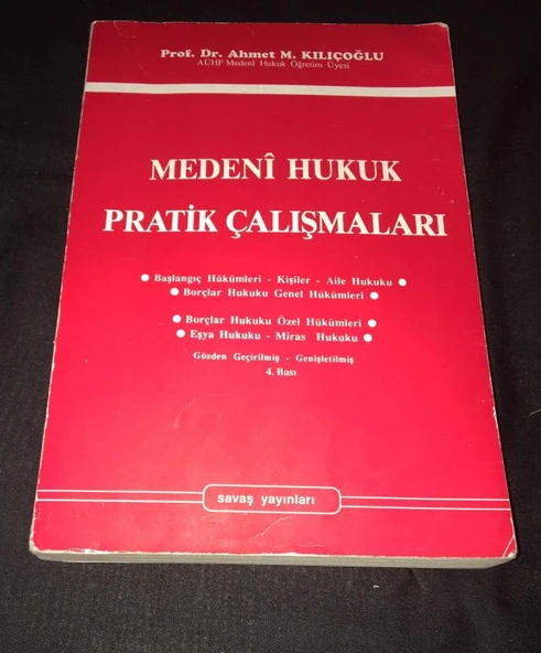 MEDENİ HUKUK PRATİK ÇALIŞMALARI (Sahafiye Kitap) ürün görseli 1