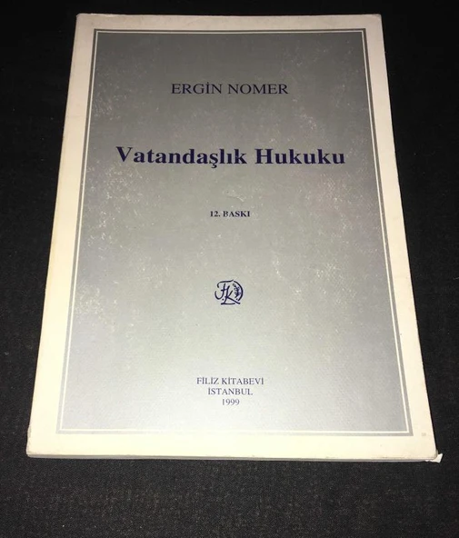 VATANDAŞLIK HUKUKU 12.Baskı (Sahafiye Kitap) ürün görseli 1