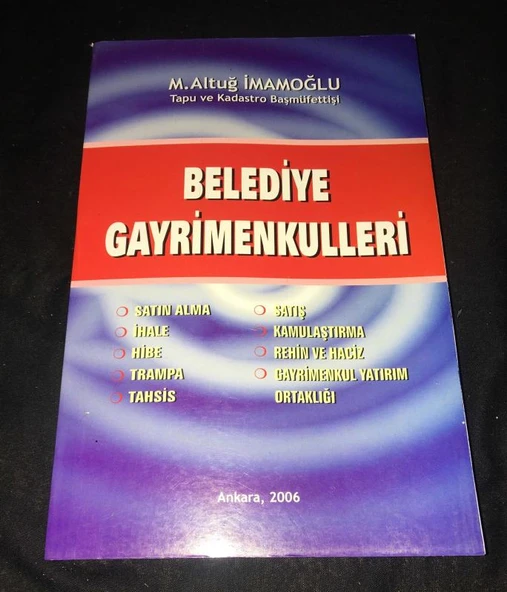 BELEDİYE GAYRİMENKULLERİ (Sahafiye Kitap) ürün görseli 1