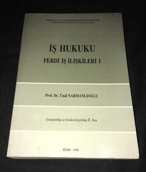 İŞ HUKUKU Ferdi İş İlişkileri 1 (Sahafiye Kitap) ürün görseli 1