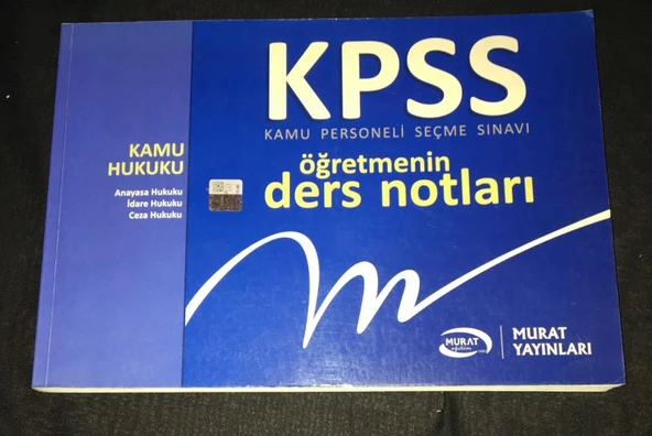 KPSS Öğretmenin Ders Notları KAMU HUKUKU (Sahafiye Kitap) ürün görseli 1