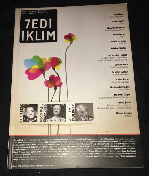 7EDİ İKLİM Nisan 2014 Sayı 289 Öykü ve Türev - OSMAN KOCA (Sahafiye Kitap) ürün görseli