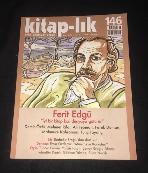 KİTAP-LIK Dergisi Şubat 2011 Sayı 146 FERİT EDGÜ (Sahafiye Kitap) ürün görseli