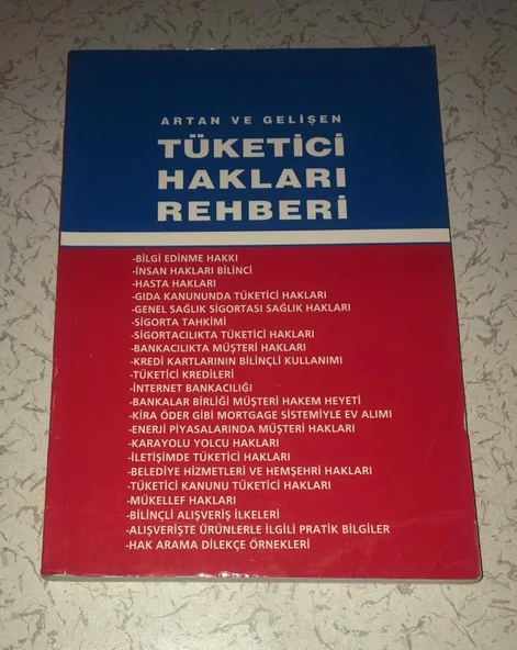ARTAN VE GELİŞEN TÜKETİCİ HAKLARI REHBERİ (Sahafiye Kitap) ürün görseli 1