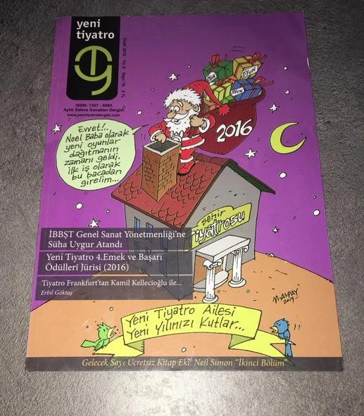 YENİ TİYATRO Dergisi Ocak 2016 Sayı 78 AZİZ NESİN'İN OYUNLARINDA EVRENSEL TEMALAR-HÜLYA NUTKU (Sahafiye Kitap)