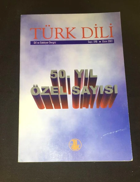 TÜRK DİLİ Dergisi Ekim 2001 Sayı 598 [50.yıl özel sayısı] (Sahafiye Kitap) ürün görseli